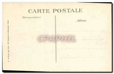 Stary most Saint-Waast w Soissons — zniszczony w 1914 — seria 15mm, wydawca E. Le Doleÿ, Paryż — Rewers
