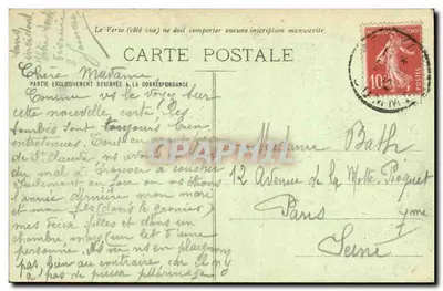 Proyart (Somme) — Cemitério Militar Francês — Edit. Tourneur à Proyart — Verso