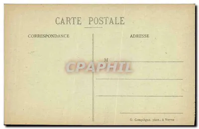 Ruiny kaplicy na Mont-Renaud blisko Noyon — po wojnie — G. Compiègne, fot. w Noyon — Rewers