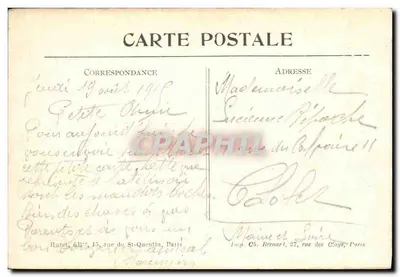 A Grande Praça — Lihons (Somme) — Guerra 1914-1915 — Visée a Paris No. 85 — Verso