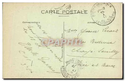 Route de Dixmude po bombardowaniach — Loo-lès-Furnes — Destrooper, wyd., n°50 — Rewers