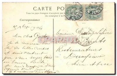 Paris — Ansicht des Luxembourg-Gartens und des Senatspalastes — Sammlung ND. Foto n° 168-C. — Rückseite