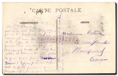 Reims (Marne) — Zniszczenie Katedry — Visa 7 Paris, Pruvost, 159, rue Montmartre — Rewers