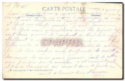 Um trem blindado Belga — 1914 — defesa de Anvers — E.D. editor — Verso