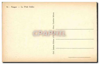 Tanger — Mały Sokko — Lebrun Bracia w Tangerze — Rewers