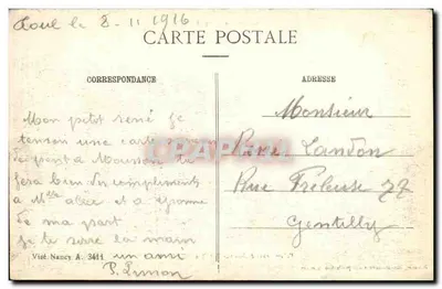 Esplosioni di obici su Pont-à-Mousson — Guerra 1914-1915 — Rebounlet, libraio-editore — Verso