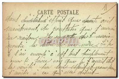 As Ruínas de Clermont-en-Argonne — Edição E. Moisson, Ste-Ménehould — Verso