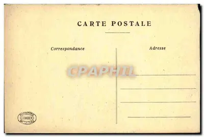 Stara pocztówka Militaria Verdun Rue de la Riviere — Rewers