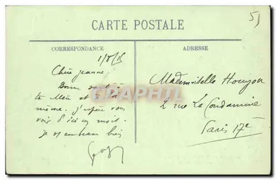 Reims — Danos de um bombardeio alemão — Cliché M. Lavergne, Reims — Verso