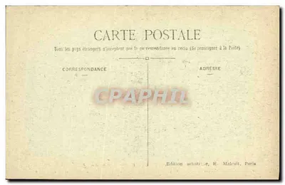 Festas da Vitória - Entrega da palma de ouro a Foch em Versailles — Edição artística E. Malcuit, Paris — Verso