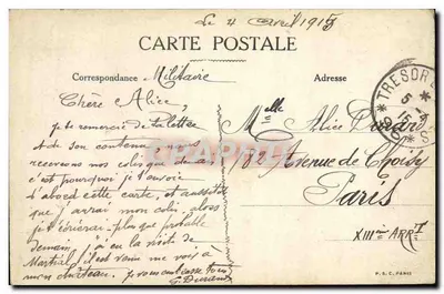 Pervyse (Bélgica) — Casas destruídas pelo bombardeio — Guerra de 1914 — Verso