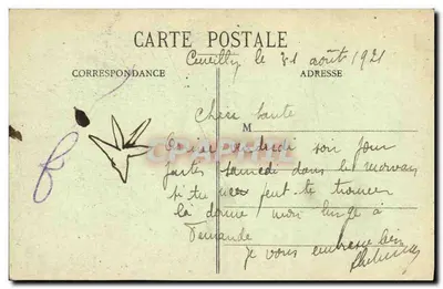 Moreuil após o bombardeio — O Castelo - Torre de Créquy — Houdar, fot. Moreuil — Verso