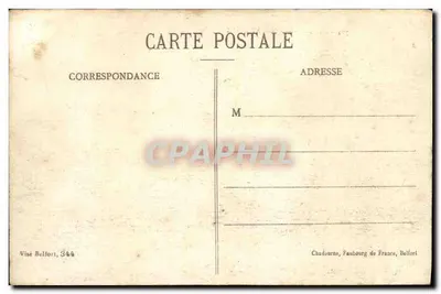 Ruínas em Guewenheim — Alta-Alsácia — editor Visé Belfort, n°704 — Verso
