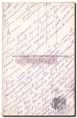 Żołnierz w mundurze piechoty — Gloria naszemu Sojusznikowi — wydawca LUMM, nr 132/74 — Rewers