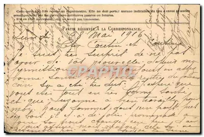 Carta di franchigia militare militaria Pegache duclair — Verso