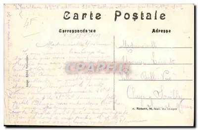 Carence (P.-de-C.) — De ingang van het dorp waar de Fransen binnenkwamen — A. R. n° 571 — Achterkant
