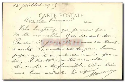 Clermont-en-Argonne — Vista geral — A. Gauthier, editor. Saint-Dizier, n° 157 — Verso