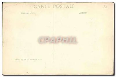 Saint-Prix — Igreja bombardeada em 1914 — editor E. Le Dey, 14ª Série — Verso