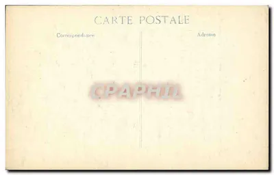 Reims bombardeado — Rue de l'Université — Escola Municipal Profissional & Doméstica (portal) — Verso