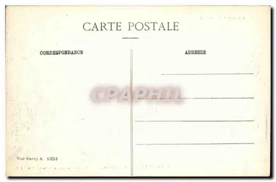 Gerbéviller (Vosges) - Castelo — Ruínas após a Guerra 1914-15-16 — Imprimeries Réunies de Nancy - Cliché L — Verso