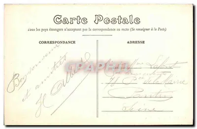 Englisches Cantonment — Allgemeine Ansicht eines Truppenlagers — Imp. und Edit. J. Bouveret, Le Mans — Rückseite