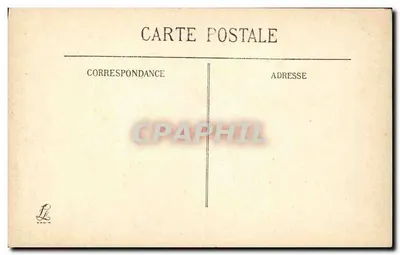 Ypres — O Museu e a Conciergerie destruídos pelos Alemães — Editor L. Daur — Verso