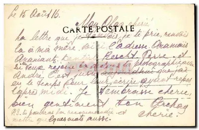 O Geral Liatry em AIT LIAS (no canto o Campo) — cartão postal n°23 — editor não visível — Verso