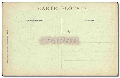 Verdun (Meuse) — As ruínas da Biblioteca — Viété Paris 558 — Verso