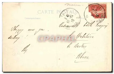 Pargny-sur-Saulx — A Casa Simon — destruída durante a Batalha da Marne (6-12 set. 1914) — editor não identificado — Verso