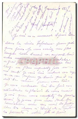 Soldados ingleses e franceses — 1 de Janeiro de 1917 — R. Belmont Scott — Verso
