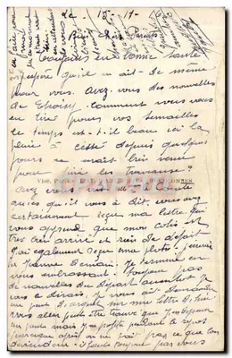 Soldado francês em uniforme — poema patriótico — Furia, n° 4974 — Verso