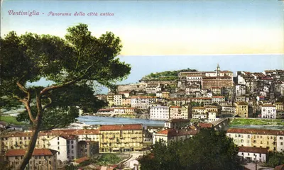 Ventimiglia - Panorama miasta starożytnego — Wyd. Brunner & C. - Como, n° 22838