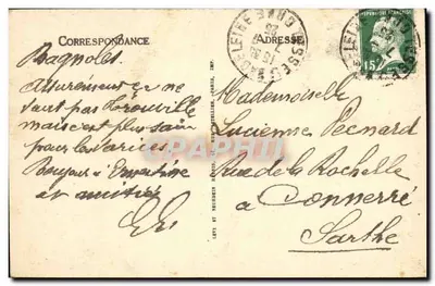 Bagnolles-de-l'Orne — Lenda de Bagnolles (painel decorativo, por Dutriac) — n°288 — Verso