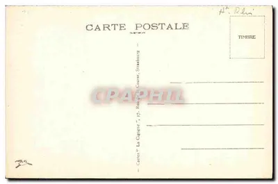 Mulhouse — Pałac Miejski — wydawca Kartki 'La Cigogne', Strasbourg — Rewers