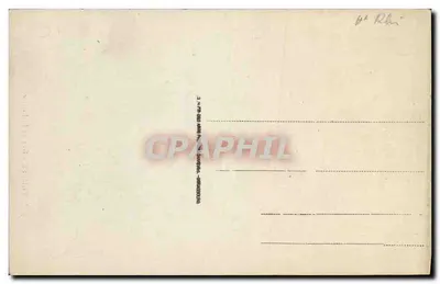 Mulhouse - Rue de la Justice — widok ulicy z kamienicami z kościołem na tle, n°57 — Rewers
