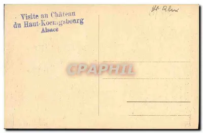 Haut-Koenigsbourg — Duży schody — wydawca nieznany — Rewers