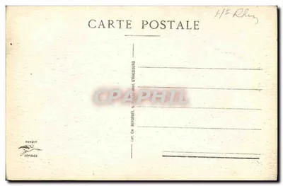Riquewihr — Parte do antigo Castelo — Editor Bergeret, n°16 — Verso