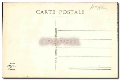 Riquewihr - Cour da Casa Em. Hugel — editor Bergeret, Strasbourg, n°12 — Verso