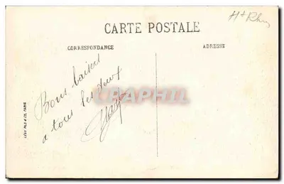Thann i Płaskowyż Mulhouse — widok panoramiczny — VISA PARIS. 2585 — Rewers