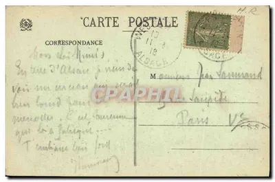 Thann (Alsace) — Ruínas do Castelo de Engelsbourg — Visée Thann 253 — Verso