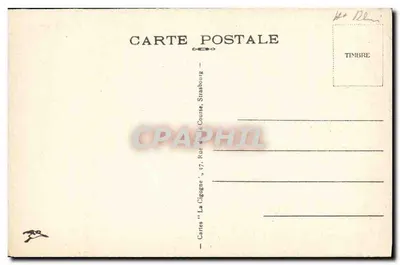 Mulhouse — Wieża Nesle — Karty 'La Cigogne', Strasbourg — Rewers