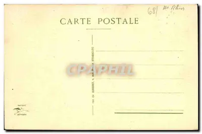 Colmar — Stare Celnice — wydawca Dépôrèx, nr serii 15 — Rewers
