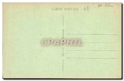 Colmar - Pomnik Generała Rapp — wydawca Félix Laub, Strasbourg, nr 68 — Rewers
