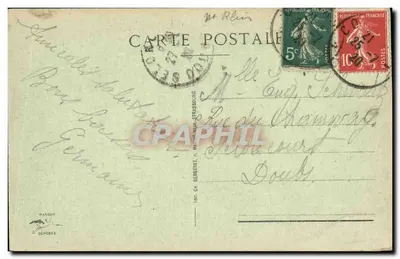 Colmar — widok z powietrza — Wydawca: CH. BERGERET, MARQUIN — Rewers