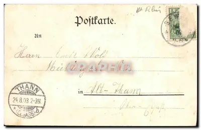 Sewen i. Els. — Stauweiher — Vép. von Ph. Born, Masmünster — Verso