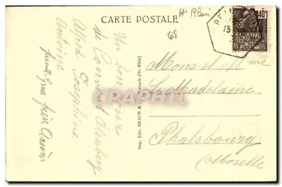 Klasztor widziany z południowego-wschodu — Célenberg — Wydawca: Braun & Cie, Barmen (II.-Rhin) — Rewers