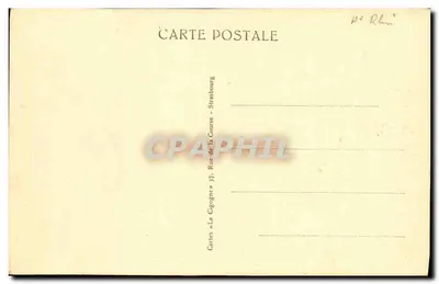 Colmar — Widok na Vosgi — Karty « La Cigogne » — Rewers