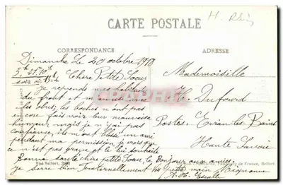 Mertzen — Entrée du Village — Haute-Alsace, n°720 — Rewers