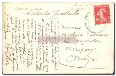 Lavardin — Una Vista del Loir — E. Lebert, Editor, en Montoire — Reverso
