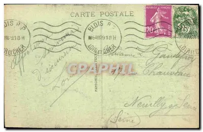 Blois (Loir-et-Cher) - Pavilhão de Ana da Bretanha - A. P. 213 — Verso